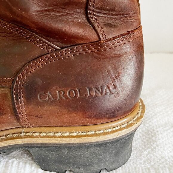 Carolina Men’s 8” steel Toe Waterproof Logger Workboots Sz 8.5 D - Picture 7 of 9